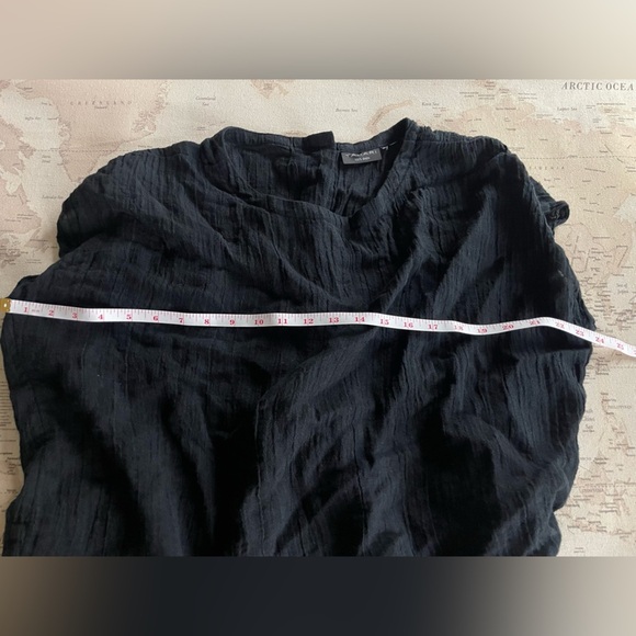 TAHARI Boxy Linen Blouse Button Back S-L - Picture 8 of 10